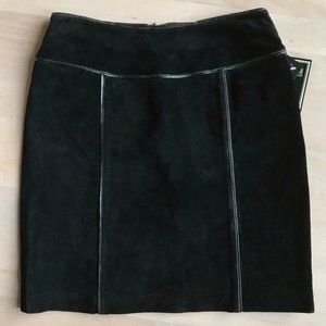 NWT Suede Leather Skirt